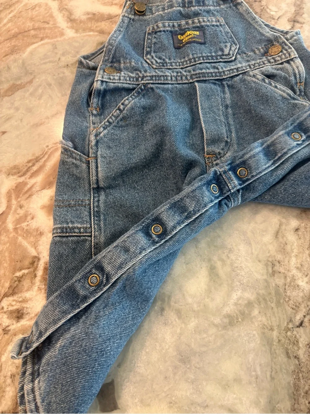 Osh Kosh Denim Carpenter Overalls Jeans Size 24 Months Cotton